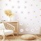 36PCS Retro White Daisy Flower Wall Stickers, Waterproof & Reusable Vinyl Wall Floral Decals (White)
